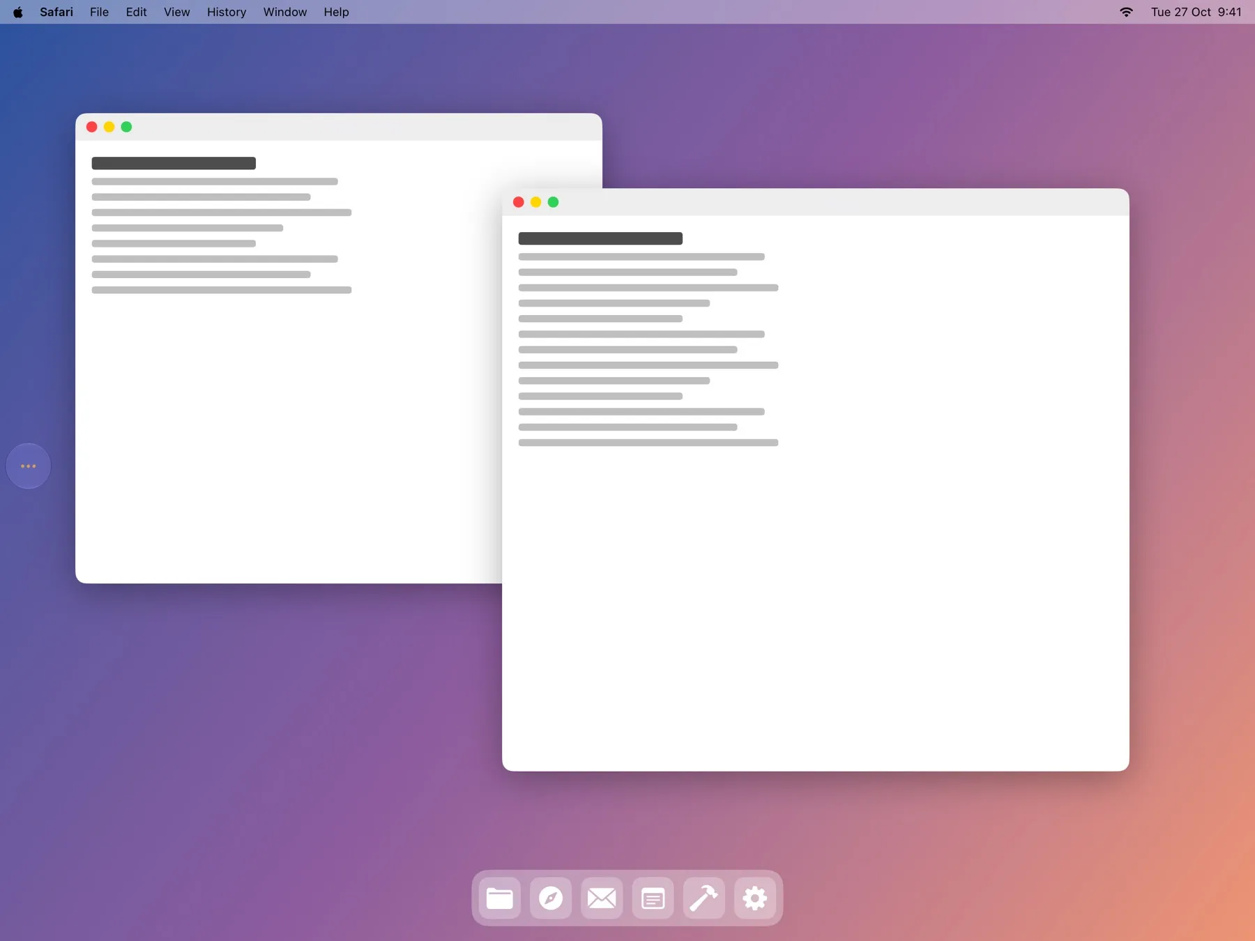 An iPad as a second screen for a Mac